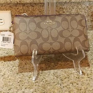 Coach zip wallet